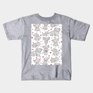 Cute Elephants Kids T-Shirt